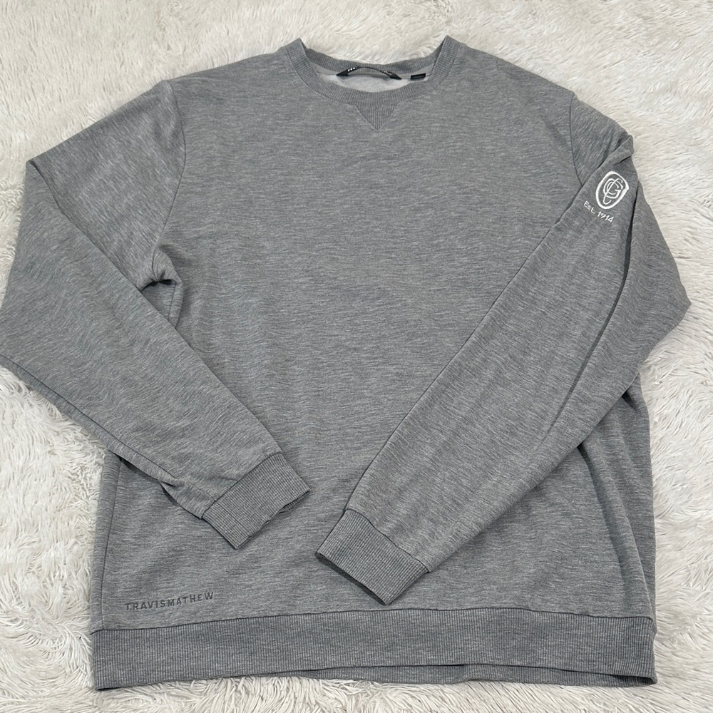 ❤️ Travis Mathew Amenities Crewneck Shirt - Picture 1 of 4